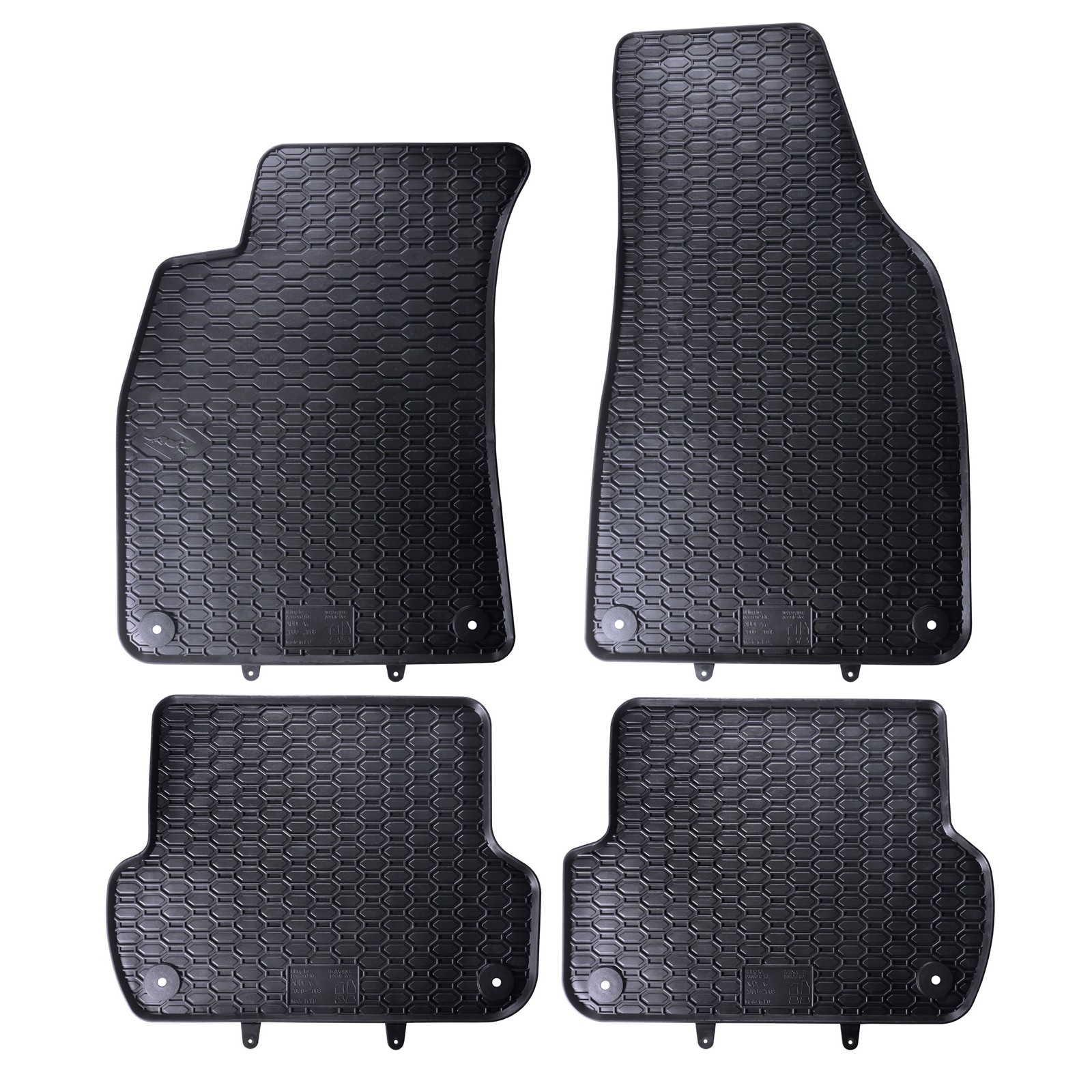 Floor Mats Fit Audi A4 B6 2000 2006 Rubber Black Tailored Ebay